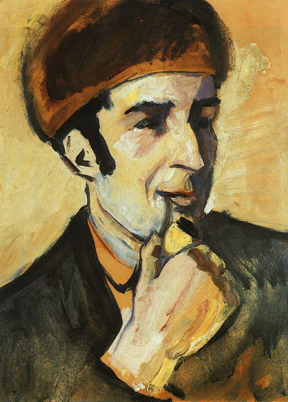 August Macke Portrait of Franz Marc